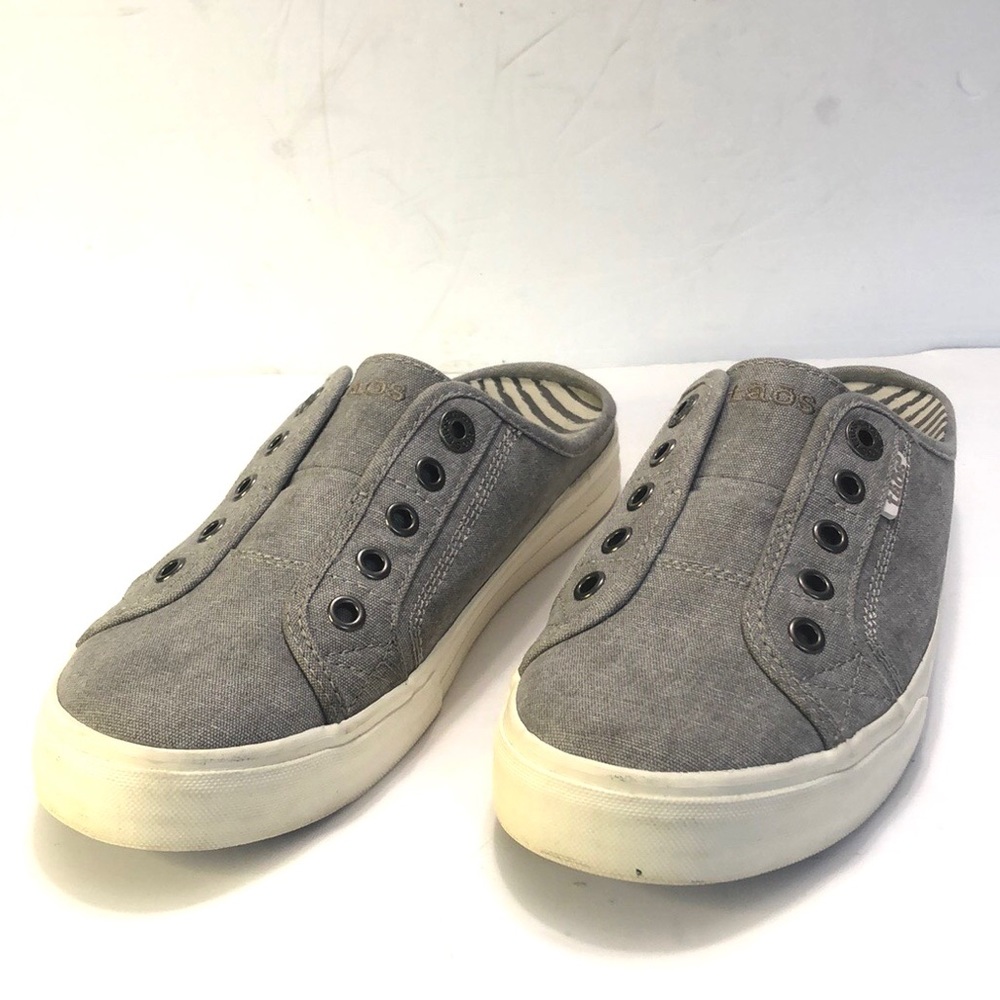 Taos EZ Soul Gray Off White Slip On Sneaker Mule size 8M - Picture 5 of 17